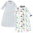 Hudson Baby Unisex Baby Cotton Long-Sleeve Wearable Sleeping Bag, Sack, Blanket, Dinosaurs, 3-9 Months