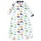 Hudson Baby Unisex Baby Cotton Long-Sleeve Wearable Sleeping Bag, Sack, Blanket, Dinosaurs, 3-9 Months