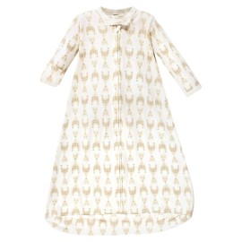 Hudson Baby Unisex Baby Cotton Long-Sleeve Wearable Sleeping Bag, Sack, Blanket, Neutral Giraffe, 12-18 Months