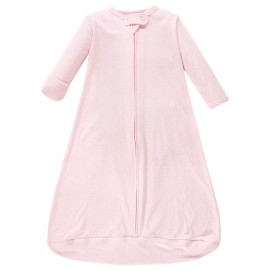 Hudson Baby Unisex Baby Cotton Long-Sleeve Wearable Sleeping Bag, Sack, Blanket, Pink Safari, 18-24 Months