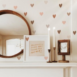 QUCHENG Boho Wall Stickers Girls Bedroom Removable Wall Decals Nursery Kids Room Decor Vinyl Murals DIY Cute Decorations 6 Sheets