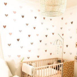 QUCHENG Boho Wall Stickers Girls Bedroom Removable Wall Decals Nursery Kids Room Decor Vinyl Murals DIY Cute Decorations 6 Sheets