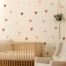 QUCHENG Boho Wall Stickers Girls Bedroom Removable Wall Decals Nursery Kids Room Decor Vinyl Murals DIY Cute Decorations 6 Sheets