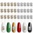 SILPECWEE 30pcs Dollar Sign Nail Charms Gold Silver Nail Jewels 3d Nail Art Charms Money Design Nail Rhinestone And Charms Nail Studs Nail Decoration Kit