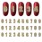WOKOTO 30pcs Gold Number Nail Charms (0-9) 3D Nail Art Charms for Acrylic Nails Nail Number Charms Alloy Nail Rhinestones and Charms Gems 3D Nail Art Number Charms Gold Nail Jewels for Women