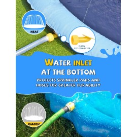 VISTOP Non-Slip Splash Pad for Kids and Dog, Thicken Sprinkler Pool Summer Outdoor Water Toys - Fun Backyard Fountain Play Mat for Baby Girls Boys Children or Pet Dog (77 inch, Blue&Blue) VISTOP Non-Slip Splash Pad for Kids and Dog, Thicken Sprinkler Pool Summer Outdoor Water Toys - Fun Backyard Fountain Play Mat for Baby Girls Boys Children or Pet Dog (77 inch, Blue&Blue)