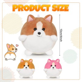 Sumind 9 Pcs 4 5 Mini Plush Stuffed Dog Party Favor Small Puppy Stuffed Animal Bulk Soft Toy Doll Cute for Kids Gift Graduation Stocking Stuffers Baby Shower Birthday(Cute Puppy)
