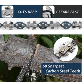 53 Inch High Reach Tree Limb Hand Rope Saw, 68 Sharp Teeth Blades on Both Sides, Folding Rope Chain Saw, High Limb Pocket Chainsaw