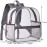 ZJIE Clear Mini Backpack 12x12x6 Stadium Approved, Transparent Backpack See Through Backpack for Concerts and Sporting Event, Work, School, Security (Grey)
