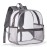 ZJIE Clear Mini Backpack 12x12x6 Stadium Approved, Transparent Backpack See Through Backpack for Concerts and Sporting Event, Work, School, Security (Grey)