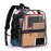 ZJIE Clear Mini Backpack 12x12x6 Stadium Approved Clear Backpacks Transparent Backpack for Stadium, Sporting Event, Music Festival and Concerts (Black)