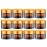 IRON BILL 1 Oz Amber Round Glass Jars with Inner Liners and Gold Lids(12PCS) Empty Cream Containers Refillable Cosmetic Vials for Cosmetics, Lotions, Ointment, Body Scrubs & Balms