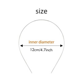 Lawie 20 Pack Bulk 1.5MM Width Thin Silver Plain Blank Hard Metal Headbands Skinny Men Wire Hair Bands Clasps Tiara Crown Hair Holder DIY Craft Accessories for Women