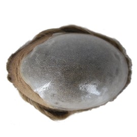 Lace Front Hair Piece for Men Gray Hair Toupee Light Borwn Mixed Grey Hair (610-6+10% grey) Lace Front Hair Piece for Men Gray Hair Toupee Light Borwn Mixed Grey Hair (610-6+10% grey)