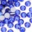 Dowarm 1440 Pieces SS10 Flatback Nail Crystals, 2.8MM Flatback for Craft Nails Dance Costumes, Glue Fix Rhinestones (SS10 / 2.8MM, Blue/Sapphire)