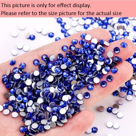 Dowarm 1440 Pieces SS10 Flatback Nail Crystals, 2.8MM Flatback for Craft Nails Dance Costumes, Glue Fix Rhinestones (SS10 / 2.8MM, Blue/Sapphire) Dowarm 1440 Pieces SS10 Flatback Nail Crystals, 2.8MM Flatback for Craft Nails Dance Costumes, Glue Fix Rhinestones (SS10 / 2.8MM, Blue/Sapphire)