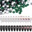 Dowarm 720Pieces SS20 Flatback Rhinestones, 4.8MM Glass Crystal Rhinestones for Craft Nails Dance Costumes, Flat Back Nail Crystals, Non Hotfix Rhinestones (SS20 / 4.8MM, Green/Emerald)