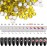 Dowarm 720 Pieces SS20 Flatback Crystal Rhinestones, 4.8MM for Craft Nails Dance Costumes, Non Hotfix (Citrine/Lemon Yellow)