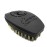 Crown Quality Products 360 Sport Wave Caesar 2.0 Boar Bristle Hairbrush, Medium, Triple Black - Non-Slip Grip, Waterproof Design - The Ultimate 360 Wave Brush