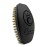 Crown Quality Products 360 Sport Wave Caesar 2.0 Boar Bristle Hairbrush, Medium, Triple Black - Non-Slip Grip, Waterproof Design - The Ultimate 360 Wave Brush