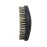 Crown Quality Products 360 Sport Wave Caesar 2.0 Boar Bristle Hairbrush, Medium, Triple Black - Non-Slip Grip, Waterproof Design - The Ultimate 360 Wave Brush