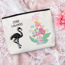 HnoonZ Lawyer Gifts for Women,Christmas Gifts for Lawyer Female,Lawyer Zipper Makeup Bag Cosmetic Pouch,Lawyer Travel Toiletry Pouch Organizer Bag,Lawyer Mini Compact Mirror