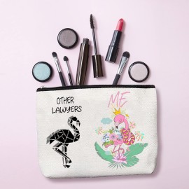 HnoonZ Lawyer Gifts for Women,Christmas Gifts for Lawyer Female,Lawyer Zipper Makeup Bag Cosmetic Pouch,Lawyer Travel Toiletry Pouch Organizer Bag,Lawyer Mini Compact Mirror