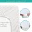 100% Cotton Bassinet Sheets Compatible with Halo Bassinest Swivel, Flex, Glide, Premiere & Luxe Series Sleeper, 2 Pack, Ultra Soft Bassinet Sheet for Baby, White