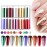 SILPECWEE 10 Sheets Metallic Luster Nail Transfer Foil Wraps Stickers Gold Foils DIY Nail Decoration Kit