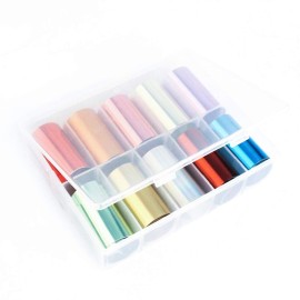 SILPECWEE 10 Sheets Metallic Luster Nail Transfer Foil Wraps Stickers Gold Foils DIY Nail Decoration Kit SILPECWEE 10 Sheets Metallic Luster Nail Transfer Foil Wraps Stickers Gold Foils DIY Nail Decoration Kit
