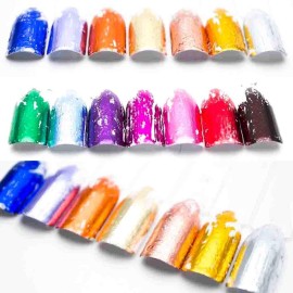 SILPECWEE 10 Sheets Metallic Luster Nail Transfer Foil Wraps Stickers Gold Foils DIY Nail Decoration Kit SILPECWEE 10 Sheets Metallic Luster Nail Transfer Foil Wraps Stickers Gold Foils DIY Nail Decoration Kit