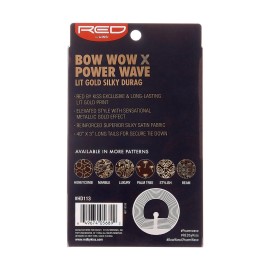 Red by Kiss Bow Wow X Lit Gold Silky Durag Power Wave Durag (Luxury) Red by Kiss Bow Wow X Lit Gold Silky Durag Power Wave Durag (Luxury)