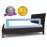 ComfyBumpy 1-Pack Bed Rail for Toddlers 55.5 L x 19.5 H | Toddler Bed Rails for Twin, Full, Queen & King Mattress Size | Swing Down Rail Guard | Mattress Side Rail for Kids | Blue