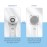 COSBEAUTY Face Scrubber Exfoliator Sonic Facial Cleansing Brush with 5 Interchangeable Brush Head,Face Brush Cleanser for Men IPX7 Waterproof,Wireless Rechargeable for Massaging,Deep Cleansing(White)