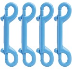 Criativo live Marine Grade Double Ended Bolt Snap Diving Hook Clips,Scuba Trigger Clip,Large 4-1/2\'\' 115mm 316 Stainless Steel Light Blue