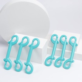 Criativo live Marine Grade Double Ended Bolt Snap Diving Hook Clips,Scuba Trigger Clip,Large 4-1/2\'\' 115mm 316 Stainless Steel Light Blue