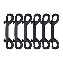 Criativo live 6Pcs Marine Grade Double Ended Bolt Snap Diving Hook Clips,Scuba Trigger Clip,Large 4-1/2\'\' 115mm 316 Stainless Steel