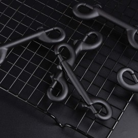 Criativo live 6Pcs Marine Grade Double Ended Bolt Snap Diving Hook Clips,Scuba Trigger Clip,Large 4-1/2\'\' 115mm 316 Stainless Steel