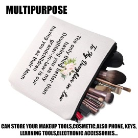 JYTAPP To My Daughter-in-Law Gifts Daughter in Law Makeup Bag The Only Thing Better Than Having You As My Daughter-in-Law Cosmetic Bag