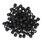 Beard Hair Beads, 100pcs Hair Braid Beads Hair Jewelry Dreadlocks Black Hair Braiding Beads DIY Dreadlock Hair Beard Decoration Accessories Jewelry Braid Accessories Hair Cuffs for Men Women