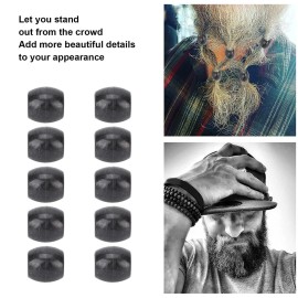 Beard Hair Beads, 100pcs Hair Braid Beads Hair Jewelry Dreadlocks Black Hair Braiding Beads DIY Dreadlock Hair Beard Decoration Accessories Jewelry Braid Accessories Hair Cuffs for Men Women Beard Hair Beads, 100pcs Hair Braid Beads Hair Jewelry Dreadlocks Black Hair Braiding Beads DIY Dreadlock Hair Beard Decoration Accessories Jewelry Braid Accessories Hair Cuffs for Men Women