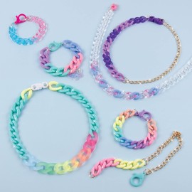 Make It Real All Linked Up Bracelet Making Kit - DIY Charm Bracelet Kit for Girls 8-12