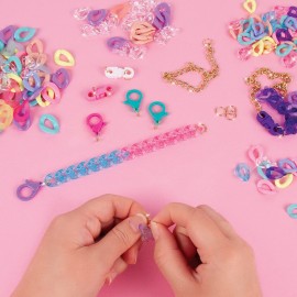 Make It Real All Linked Up Bracelet Making Kit - DIY Charm Bracelet Kit for Girls 8-12
