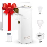 PELCAS Air Airbrush Makeup, Cordless Professional Airbrush Foundation Machine, Airbrush Compressor Set for Face at Home SPA(White)