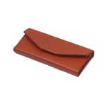 1 Piece PU Leather Empty Tweezers Storage Bag Eyelash Extensions Multi-pockets Travel Case for Eyelash Grafting Extension Tweezers (Brown)