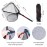 Bombrooster Fishing Tool Kit - 4PCS Landing Net, Pliers, Fish Gripper & Hook Remover for Kayak, Saltwater & Freshwater Anglers