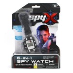 SpyX / 6-in-1 Watch - 6 Function Spy Toy Watch. Includes: Telescope Lenses, LED, Secret Message Capsules, Whistle, Signal Mirror, Hidden Compartment. Perfect Addition for Your spy Gear Collection!
