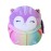 Official KellyToy Squishmallows 8 Sleepy Pajamas Winter Release Plush Stuffed Toy (Sydnee Squirrel Rainbow Shirt)