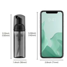 Tekson 30PCS Soap Foam Bottle (2 oz), Empty Travel Foaming Lash Shampoo for Cleanser, Dispenser (Black) Tekson 30PCS Soap Foam Bottle (2 oz), Empty Travel Foaming Lash Shampoo for Cleanser, Dispenser (Black)