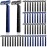 Chumia 30 Pieces Disposable Razors Bulk Individually Wrapped Disposable Safety Twin Blade Razors with Clear Safety Cap for Travel Hotels Motels Beauty Salons Homes